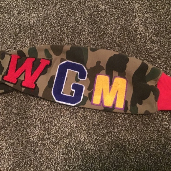 Rare red camo shark zip up bape hoodie
